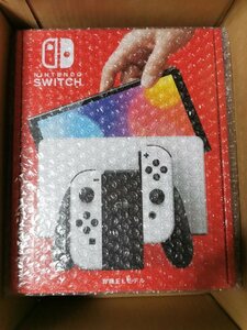 【送料無料】Nintendo Switch(有機ELモデル) Joy-Con(L)/(R) ホワイト　ニンテンドースイッチ　本体【新品未開封】※店舗印あり