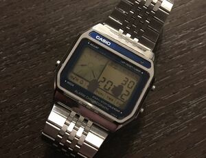 Casio digital alarm chronographカシオ コンビネーション ２ウェイAX-210 デジタル クォーツ 腕時計 完動品 希少品 オリジナルブレス