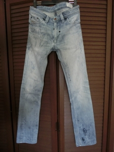 DIESEL ディーゼル THANAZ W28L30　WASH0072L バックポケット刺繍 ITALY製 　即決！