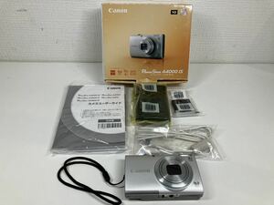 1円〜 11F Canon キャノン PowerShot A4000IS コンパクトデジタルカメラ デジタルカメラ シルバーカラー パワーショット 動作確認済み