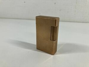 1円〜 11F S.T.Dupont デュポン Dupont ゴールドカラー ガスライター オイルライター ライター フランス製20μ 喫煙具 着火未確認