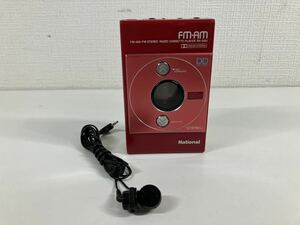 1円〜 11F National FM-AM RX-S40 ラジカセ 携帯用 プレーヤー Panasonic ナショナル パナソニック イヤホン付き 動作未確認