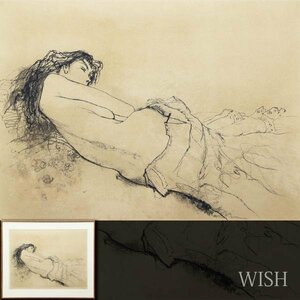 【真作】【WISH】ジャン・ジャンセン Jean Jansem「横たわる裸婦」リトグラフ 15号大 大作 直筆サイン 　 #23113605