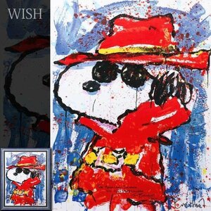 【真作】【WISH】トム・エバハート Tom Everhart「Undercover In Hollywood 」リトグラフ 20号大 大作 直筆サイン ◆スヌーピー#23122334