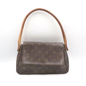 ★LOUIS VUITTON ルイヴィトン M51147 モノグラム ミニルーピング ワンショルダーバッグ 肩掛けかばん レディース ブラウン系