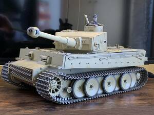 タミヤ 1/16 フルオペレーション ドイツ重戦車 タイガー Ⅰ TIGER Ⅰ TAMIYA リアル塗装&エイジング塗装 電動ラジオコントロール 本体のみ 