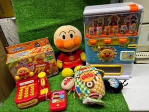 ○C8171 アンパンマン おもちゃ 玩具 自販機　セット○