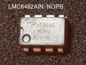 LMC6482AIN/NOPB　10個 テキサス オペ・アンプ　BOX115-175個