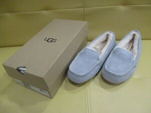 未使用品 UGG アグ W ANSLEY 3312 W/LGRY モカシン スリッポン US 7 24.0cm 元箱付き