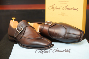  стерео fano* Blanc ключ nikarutsore задний *Stefano Branchini CALZOLERIA*Size9*27~27.5. соответствует * темно-коричневый * насыщенный коричневый * Италия 