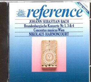 b551（旧西独プレス）J.S.バッハ他：ブランデンブルク協奏曲第1番、3番＆4番　／アーノンクール
