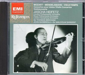 モーツァルト、メンデルスゾーン、ヴュータン：ヴァイオリン協奏曲/ハイフェッツ