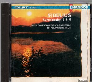 シベリウス：交響曲第2番＆5番/ギブソン指揮、RSNO