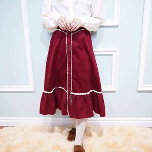 70's USA VINTAGE Miss Rodeo America FAKE SUEDE WESTERN DESIGN SKIRT/70年代アメリカ古着フェイクスウェードウェスタンデザインスカート