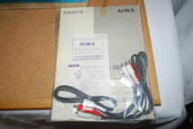 新品同様品 通電のみ 1982年頃 昭和レトロ AIWA MY PACE AD-WX11 ダブルカセットデッキ アイワ マイペース 日本初の両面倍速ダビング機構 _画像5