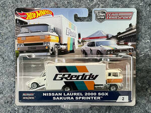 Hot Wheels Team Transport Nissan Laurel 2000 SGX Sakura Sprinter ホットウィール チームトランスポート 日産 ローレル ブタケツ