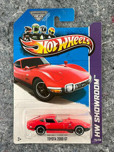 Hot Wheels 2013 Toyota 2000GT ホットウィール トヨタ レッド USカード