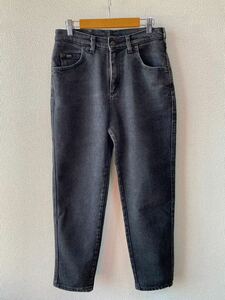 90s USA made Lee stretch black Denim pants 8 PET tapered Lee America made 