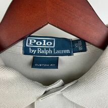Ralph Lauren ラルフローレン 半袖 ポロシャツ メンズ XSサイズ グレー ロゴ カジュアル スポーツ トレーニング golf ゴルフ ウェア FA182_画像3