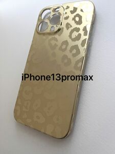 iPhone13promaxレオパードミラーゴールドアイフォンケースプロマックス新品送料込み