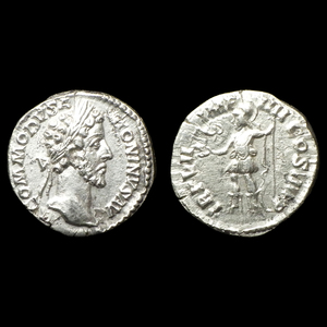 【古代ローマコイン】Commodus（コモドゥス）クリーニング済 シルバーコイン 銀貨 デナリウス(G4iP2ZjUEu)