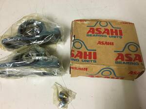 A399　未使用保管品　ASAHI　旭精工　ピロー形ユニット　2個入り　UCP202　BEARING UNITS