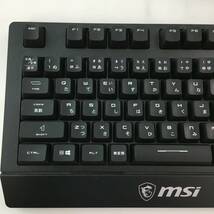 【1円～】 MSI VIGOR GK20 JP キーボード 日本語配列 KB536 ゲーミングキーボー ド USB 【中古品】_画像3