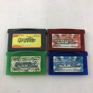 【1円～】ゲームボーイアドバンス ポケモンソフト 4本セット ルビー、サファイア、etc.動作確認済み【中古品】