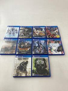 【１円～】Sony PlayStation4 ソフト１０本セット (ウィーレ パワプロ モンハン コールオブデューティー ドラクエ ・・他) 【中古品】