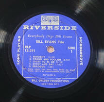 US Riverside RLP 12-291 完全オリジナル Everybody Digs / Bill Evans Trio 靑小/DGレーベル_画像4