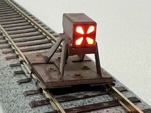 鉄道模型 車止め HOゲージ 動作確認済 ※線路は付属しません動作確認のため使用してます。