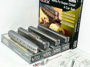 KATO 106-6001 Santa Fe Super Chief 4 Car Set サンタフェ スーパーチーフ 4両セットA 鉄道模型 Nゲージ 外国車輌 カトー