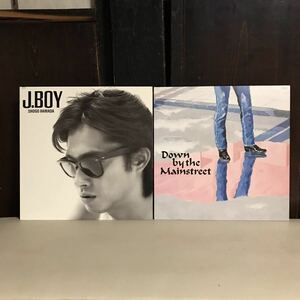 浜田省吾 J.BOY / Down by the Mainstreet アナログレコード 2枚セット　タスキ欠品　ジャケット 盤美品