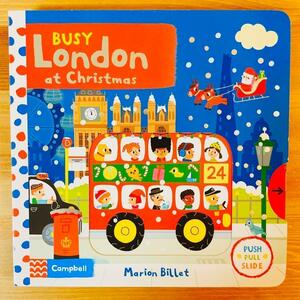 英語絵本Busy London Christmas クリスマス しかけ絵本 洋書