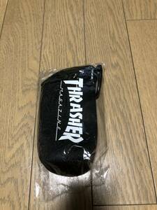 ★未使用　THRASHER スラッシャー　カラビナ付　ペットボトル カバー　ケース　ドリンクホルダー　黒/ホワイト