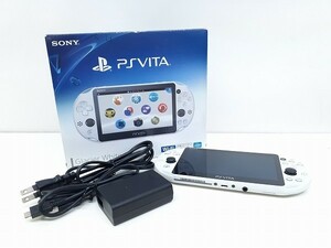 M206-N30-1352 SONY ソニー PlayStation Vita ホワイト Wi-Fiモデル 本体 PCH-2000+ソフト 白と黒のアリス 箱あり 初期化済み 現状品③