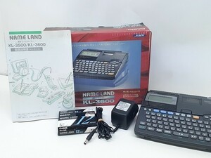 M241-N29-2381 CASIO カシオ NAME LAND ネームランド 漢字ラベルライター KL-3600 通電確認済 箱あり 現状品③