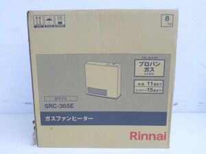 O093-N34-891 未使用 Rinnai リンナイ ガスファンヒーター SRC-365E ホワイト 現状品①