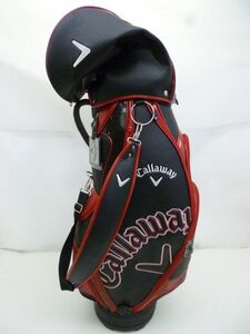 P003-N36-922■ Callaway キャロウェイ ゴルフバッグ キャディバッグ ブラック レッド 現状品①