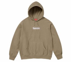 Mサイズ　Supreme Box Logo Hooded Sweatshirt Dark Sandシュプリーム パーカー 茶色