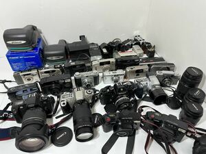 カメラ まとめ売り canon autoboy eos kissⅢ nicon el 周辺機器多数 ポラロイド 双眼鏡 セルフタイマー レンズ等 現状渡し 動作未確認 1円