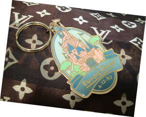Eurodisney Disney открытый память брелок для ключа 1992 год * снят с производства retro Tokyo Disney Land продажа 90 годы 