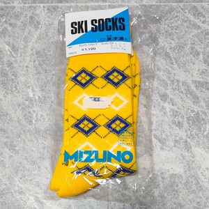  не использовался старый MIZUNO прекрасный Цу . Mizuno лыжи носки 24-26cm retro носки носки защищающий от холода 70s 80s