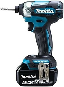 【送料無料】マキタ(Makita) 充電式インパクトドライバ 18V6Ah バッテリ2本・充電器・ケース付 TD157DRGX