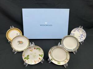 【A231209】美品 WEDGWOOD ウェッジウッド アソート 6種 プチトレイ 6枚セット コレクション 箱入 ブランド 食器 お皿 キッチン用品 小皿 