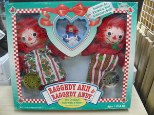 ★☆長期保管品 Hasbro HOLIDAY RAGGEDY ANN　80th＆ANDY 75th by Johnny Grulle アン＆アンディ☆★