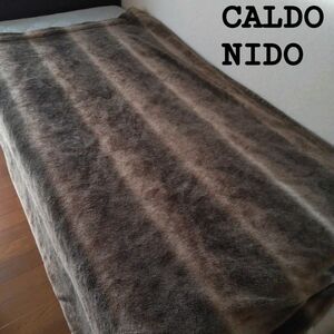 カルドニード★★ シングル かけ毛布 ブラウン 日本製 CALDO NIDO