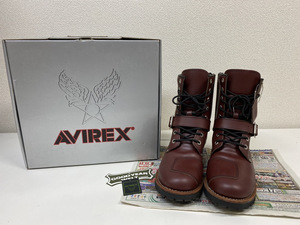  1603-02★AVIREX(アビレックス) AU2100 エンジニアブーツ チェリーブラウン 25.5cm★