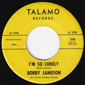 BTVD Bobby Jameson - I'm So Lonely / I Wanna Love You Great Teener 2sider 240