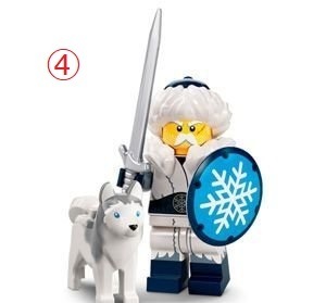★LEGO（レゴ)★ミニフィギュアシリーズ22★ ④スノーウォーリアー(雪の戦士)